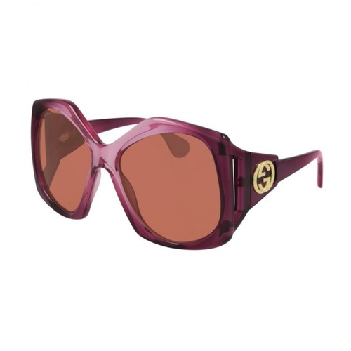 Gucci, Sunglasses Gg0875S Różowy, female, 1414.00PLN