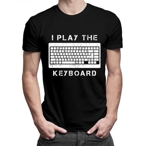 I play the keyboard - męska koszulka z nadrukiem 69.00PLN