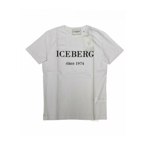 Iceberg, F014-6301 T-shirt maniche corte Biały, male, 411.00PLN