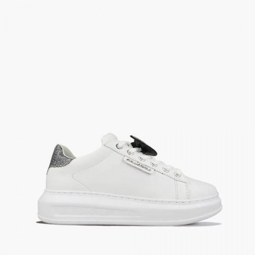 Karl Lagerfeld, Capri Ikonik Twin Sneakers Biały, female, 953.35PLN