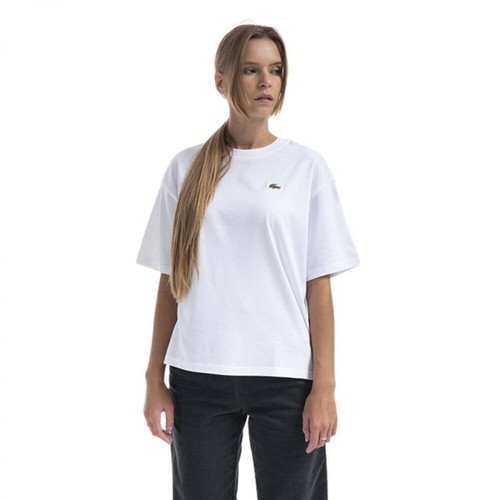 Lacoste, Koszulka damska Women T-shirt Tf0234 001 Biały, female, 297.85PLN