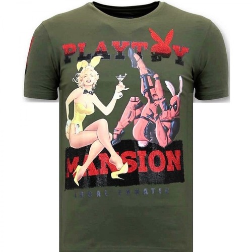 Local Fanatic, T-shirt The Playtoy Mansion Zielony, male, 453.85PLN