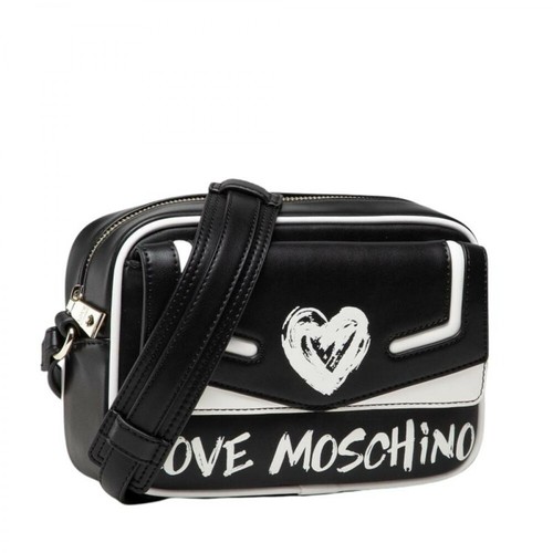 Love Moschino, Bolso con logo Czarny, female, 457.20PLN