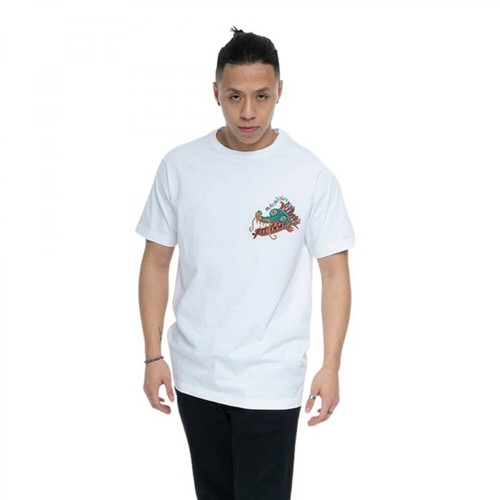 Maharishi, Koszulka Liberty Dragon Organic T-Shirt 6307 Biały, male, 550.85PLN