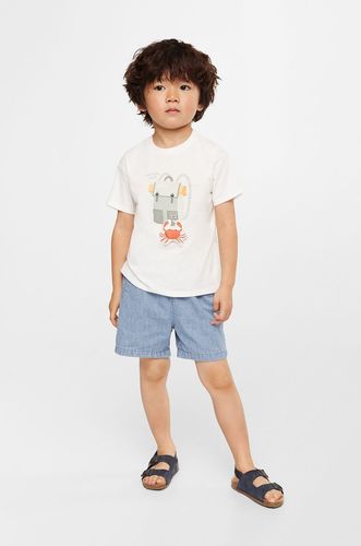 Mango Kids t-shirt bawełniany dziecięcy Padded 49.99PLN