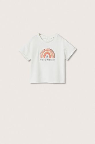Mango Kids t-shirt bawełniany dziecięcy Rainbow 59.99PLN