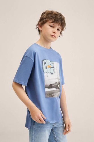 Mango Kids t-shirt bawełniany dziecięcy Spray 35.99PLN