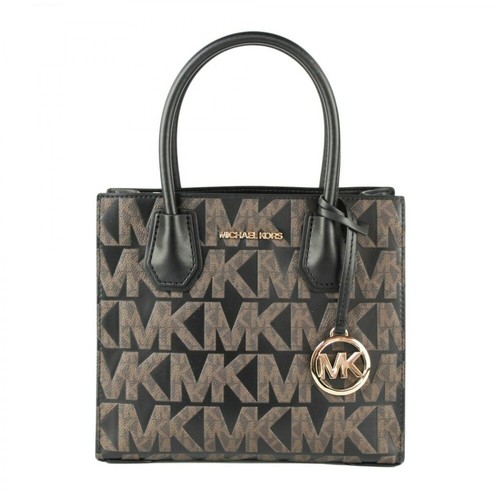 Michael Kors, Mercer Medium PVC Logo Messenger Handbag Brązowy, female, 1506.00PLN