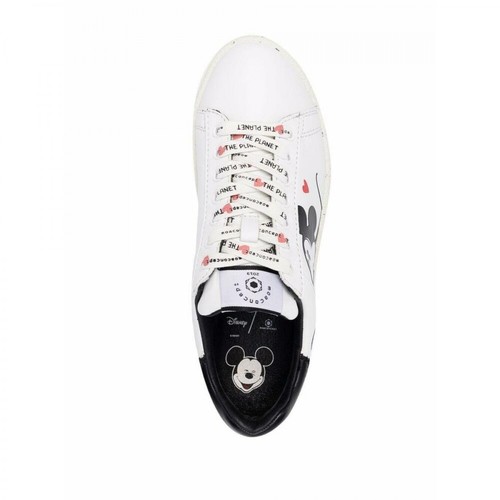 MOA - Master OF Arts, Sneakers with Mickey Mouse Print Biały, female, 691.00PLN
