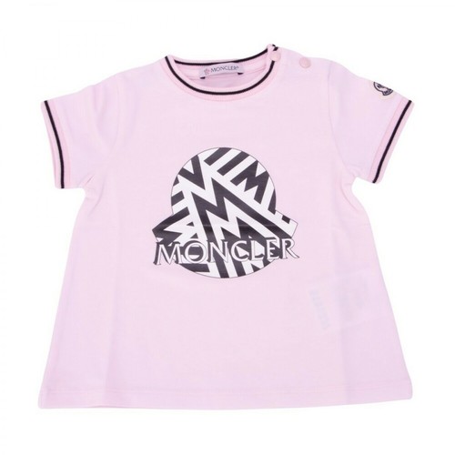 Moncler, T-Shirt Różowy, female, 434.00PLN