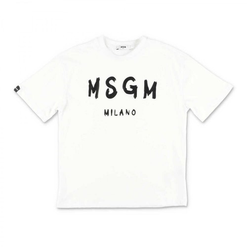 Msgm, T-Shirt Biały, male, 274.00PLN