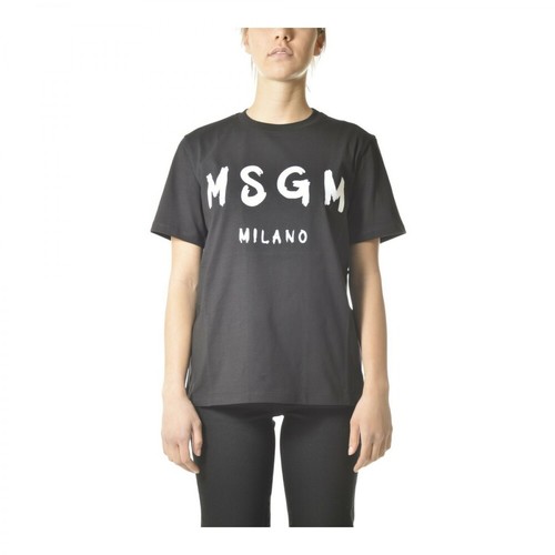 Msgm, T-shirt Czarny, female, 240.00PLN