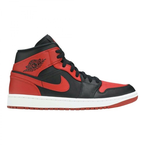 Nike, Air Jordan 1 Mid Banned Sneakers Czarny, male, 1648.00PLN
