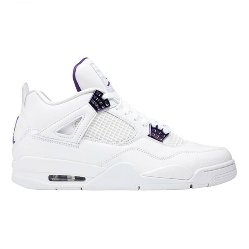 Nike, Air Jordan 4 Retro Metallic Purple Biały, male, 5227.00PLN