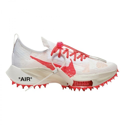 Nike, Air Zoom Tempo Next% Off White White Solar Red Sneakers Biały, female, 4002.00PLN