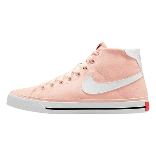 Nike, Court Legancy Mid Canvas Sneakers Różowy, female, 433.00PLN