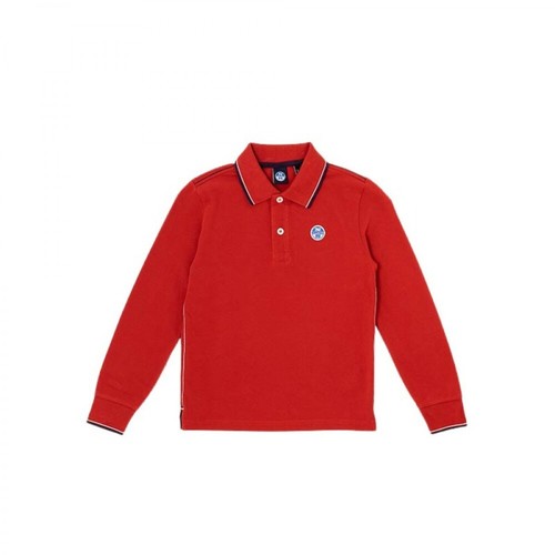 North Sails, T-shirt Czerwony, male, 183.00PLN