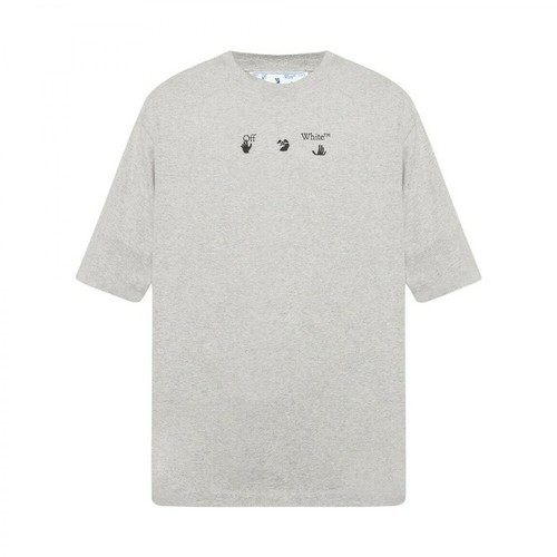 Off White, Negative Mark T-Shirt Szary, male, 1332.00PLN