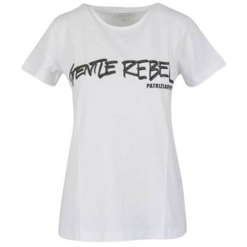 Patrizia Pepe, T-Shirt Biały, female, 570.60PLN