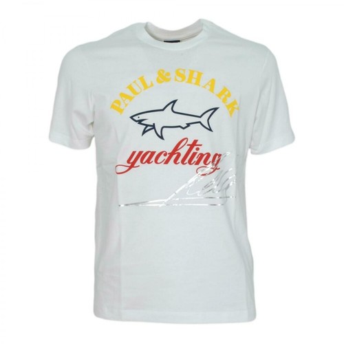 Paul & Shark, T-Shirt 22411406 Biały, male, 589.00PLN