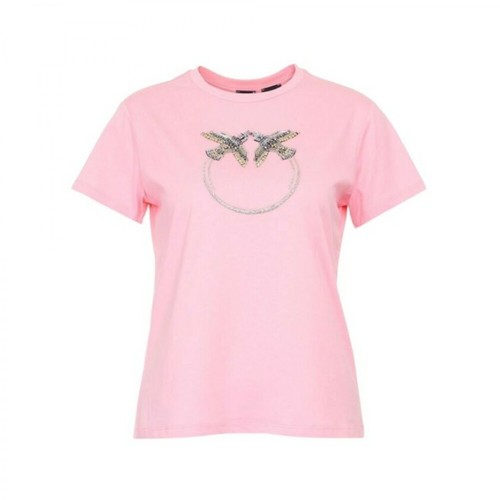 Pinko, T-Shirt Różowy, female, 285.00PLN