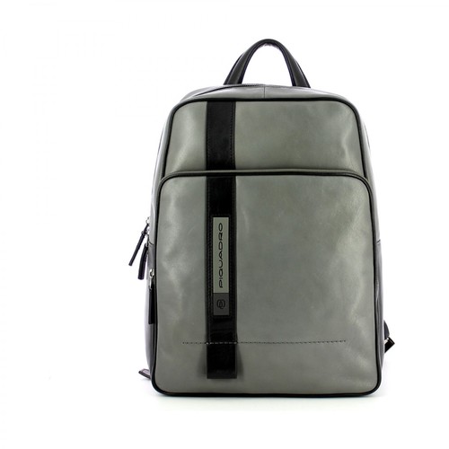 Piquadro, Small Laptop Backpack Febo 11.0 Szary, male, 1082.00PLN