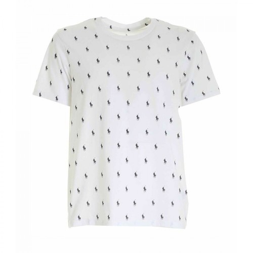 Polo Ralph Lauren, 714830281 007 T-shirt Biały, male, 190.00PLN