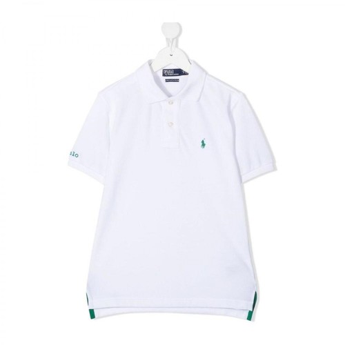 Polo Ralph Lauren, Polo Shirt with Logo Biały, male, 216.00PLN