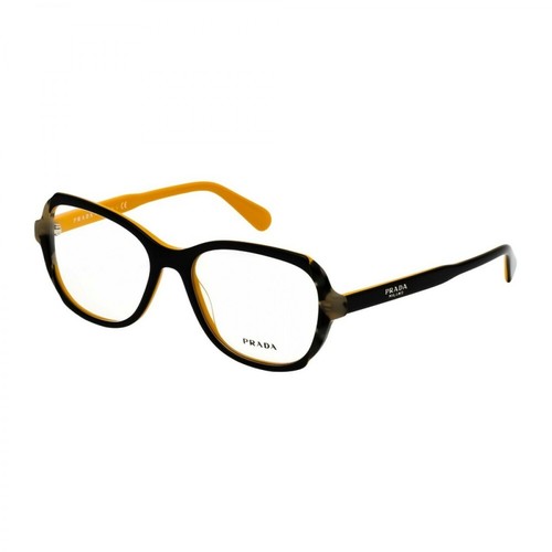 Prada, Rectangular Eyeglasses Niebieski, female, 907.00PLN