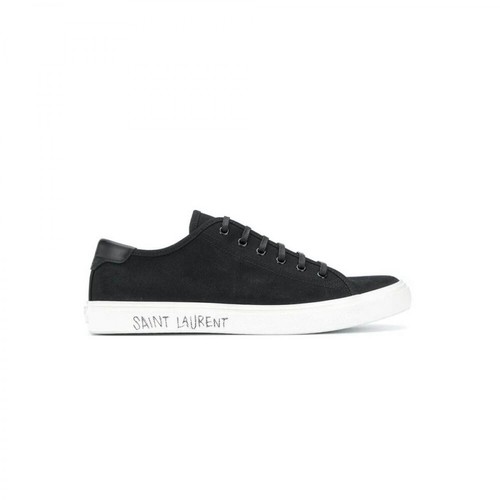 Saint Laurent, Malibu Sneakers Czarny, male, 2319.00PLN