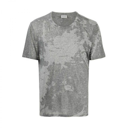 Saint Laurent, Tie-Dye T-Shirt Szary, male, 1218.00PLN