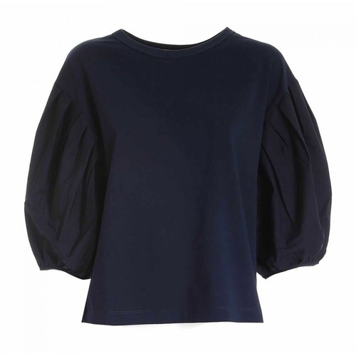 See by Chloé, Puff sleeve t-shirt Niebieski, female, 713.00PLN