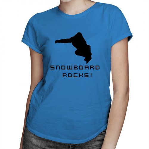 Snowboard Rocks! - damska koszulka z nadrukiem 69.00PLN