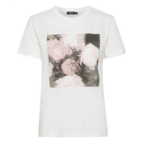 Soaked in Luxury, Flower T-shirt SS Biały, female, 129.00PLN
