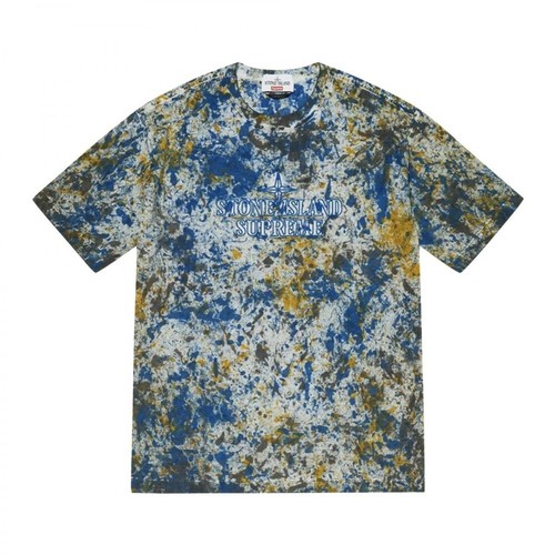 Stone Island, T-shirt Niebieski, male, 1374.00PLN