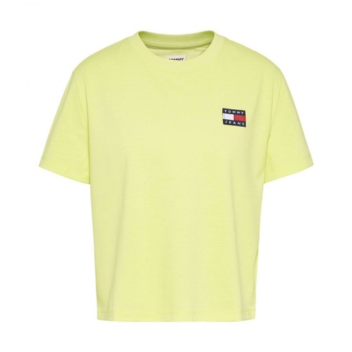 Tommy Hilfiger, T-shirt Dw0Dw06813Lt3 Żółty, female, 274.00PLN