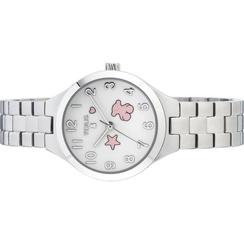 Tous Muffin - Zegarek ze stali szlachetnej z różowymi motywami na tarczy 839.00PLN