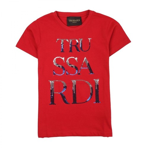 Trussardi, T-Shirt Czerwony, female, 345.00PLN