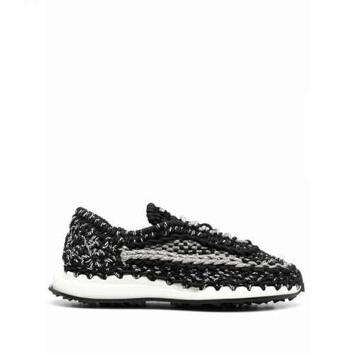 Valentino, Crochet Sneakers Czarny, male, 3603.00PLN