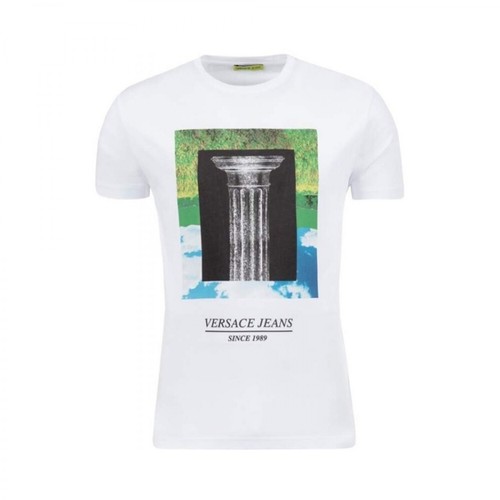 Versace Jeans Couture, Mercury T-shirt Biały, male, 639.00PLN