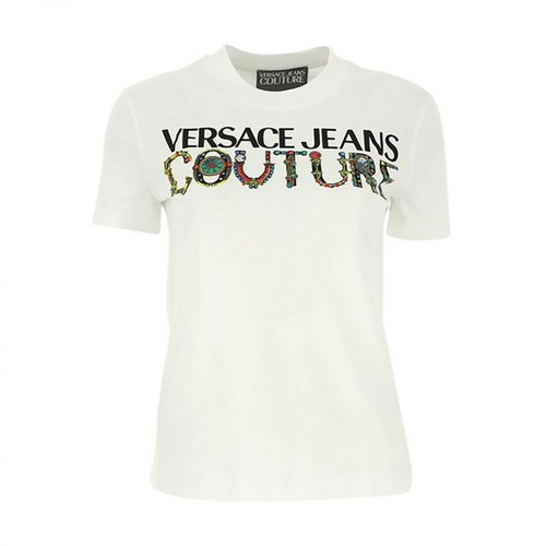 Versace, T-Shirt 71Dp613 Biały, female, 680.00PLN