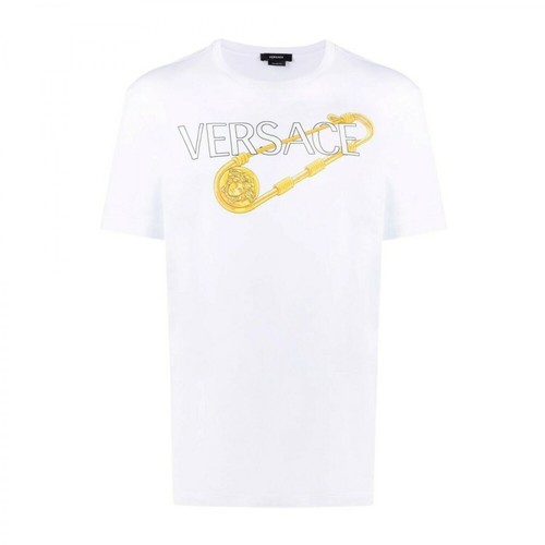 Versace, t-shirt Biały, male, 434.00PLN