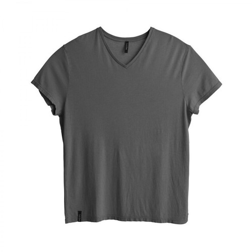 360 Icôn, Simple V-neck T-shirt Szary, male, 243.39PLN