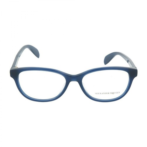 Alexander McQueen, Cat-Eye Frame Optical Glasses Niebieski, female, 1054.00PLN