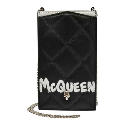 Alexander McQueen, Phone Case On Chain Czarny, female, 2852.34PLN