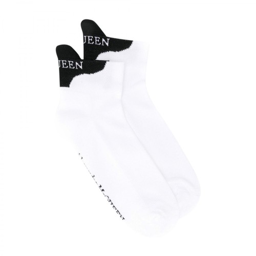 Alexander McQueen, Socks Biały, male, 348.00PLN