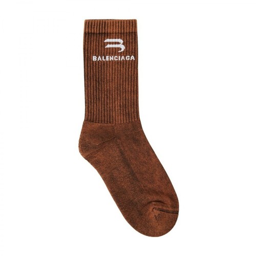 Balenciaga, Bleached Tennis Socks Brązowy, male, 434.00PLN