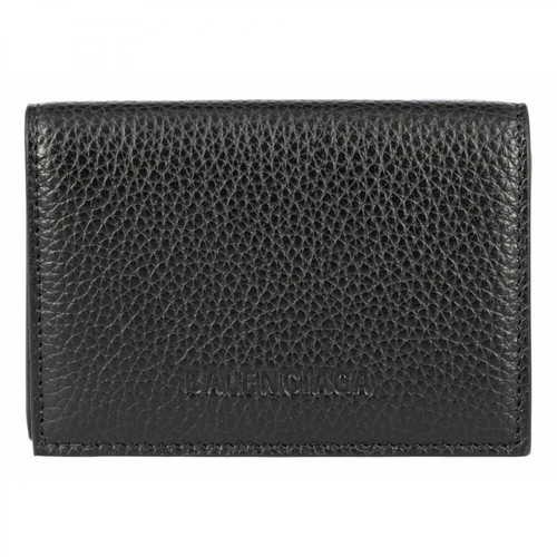 Balenciaga, Essential Mini Folded Wallet Czarny, male, 2596.61PLN
