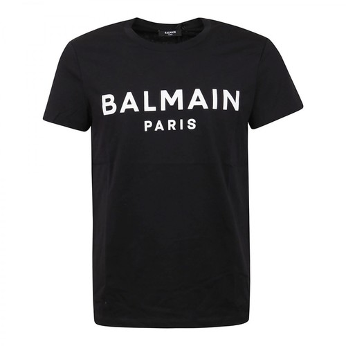 Balmain, Logo-Print T-shirt Czarny, male, 1621.00PLN