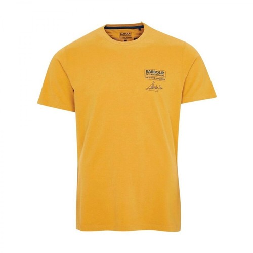 Barbour, T-shirt Mts0815 Pomarańczowy, male, 249.65PLN